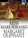 Cover image for Miss Marjoribanks